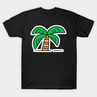 Palm // Line Art Sticker T-Shirt